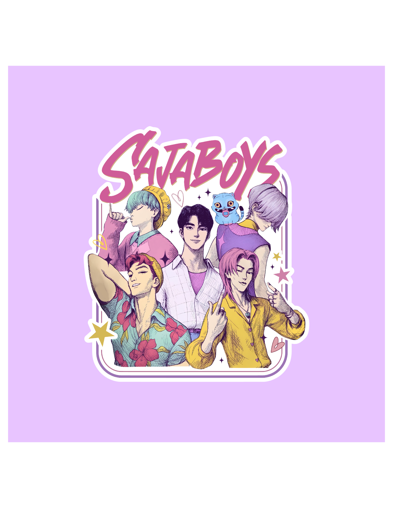 Saja Boys KPop inspired Sticker