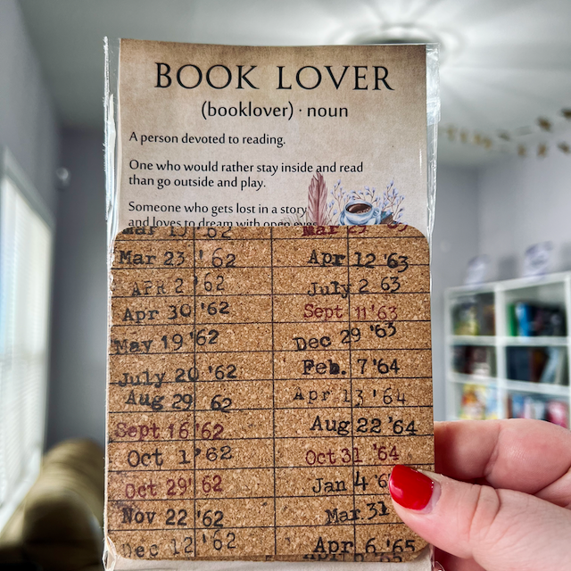 Library Card Cork Coasters
