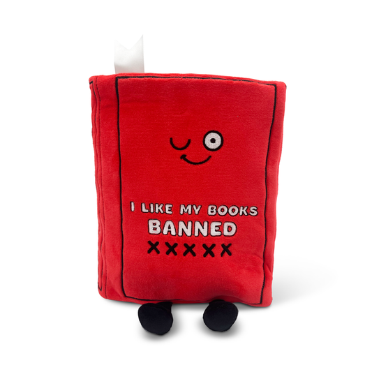 "I Like My Books Banned" Book Plush