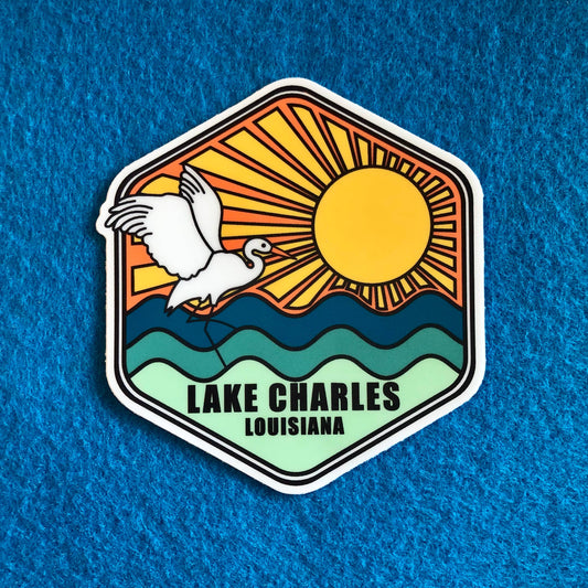 Lake Charles Louisiana Vinyl Sticker