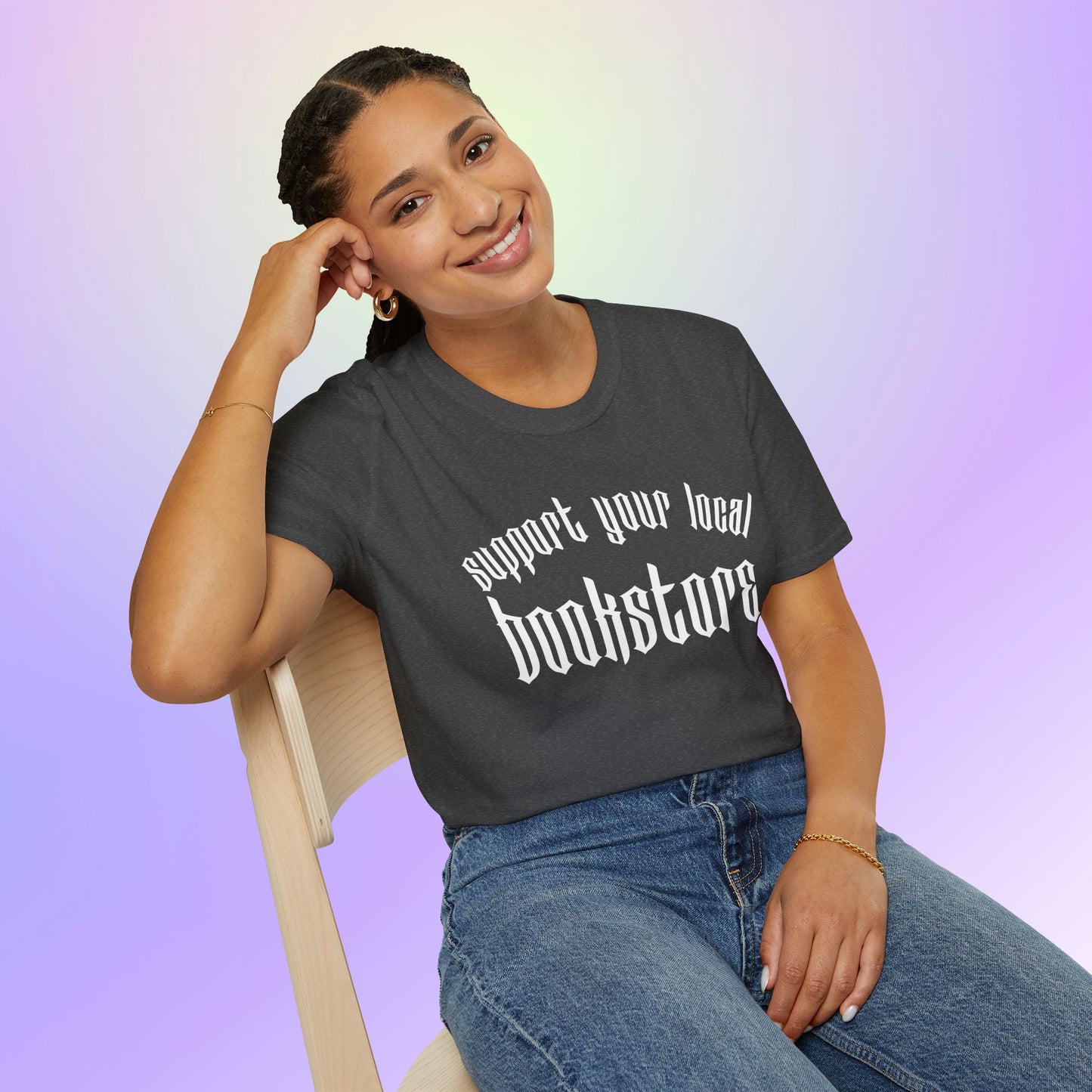Support Your Local Bookstore Gothic Unisex T-Shirt
