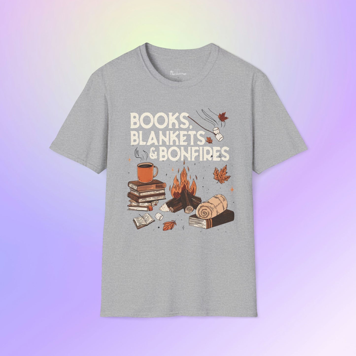 Fall Books Blankets Bonfires Unisex T-Shirt