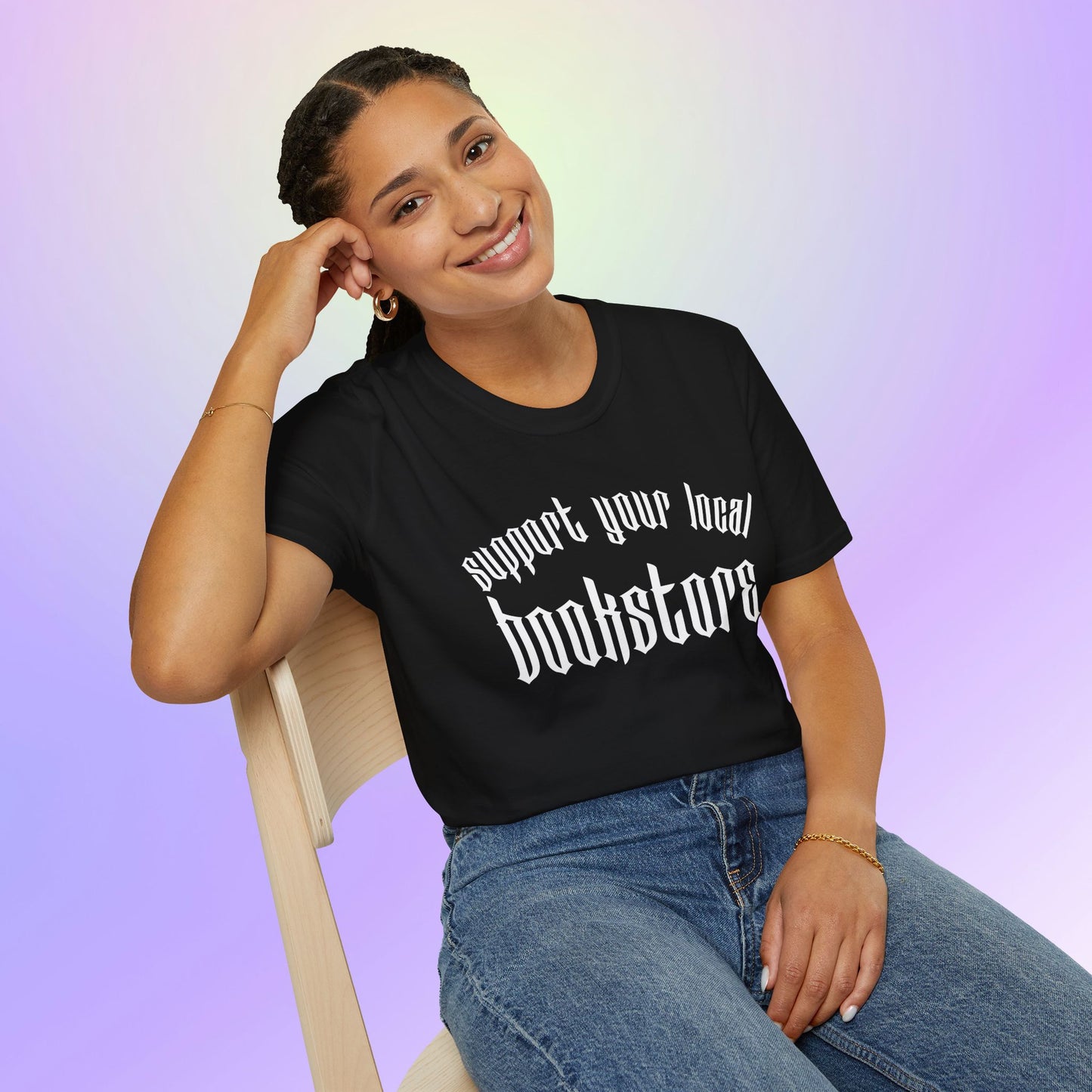 Support Your Local Bookstore Gothic Unisex T-Shirt