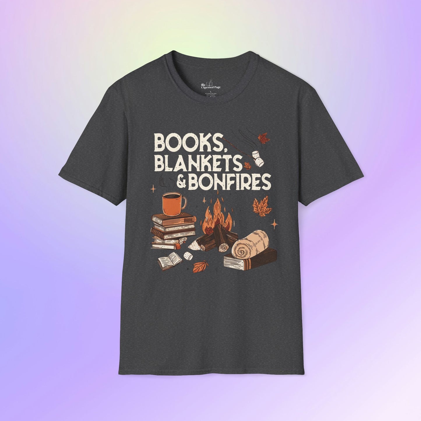 Fall Books Blankets Bonfires Unisex T-Shirt