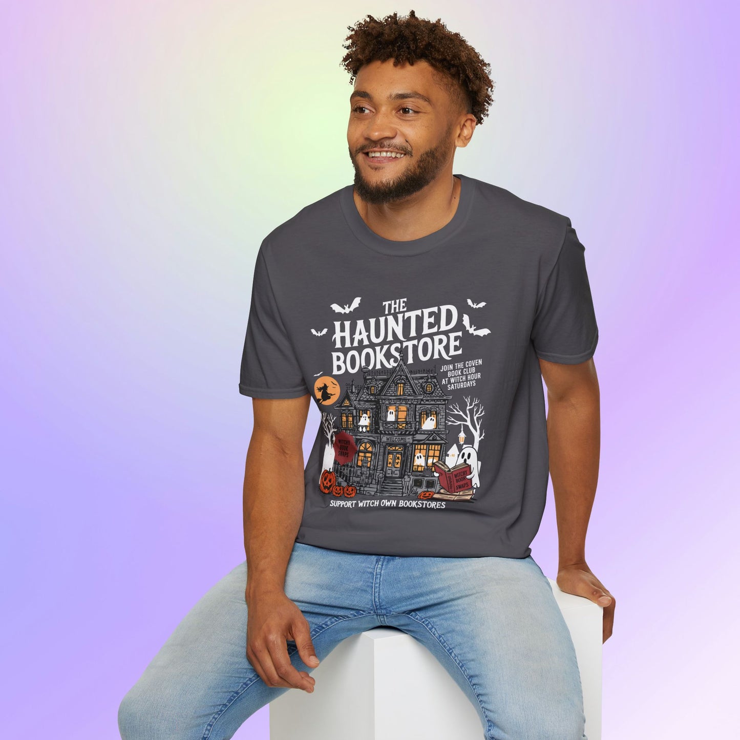 Haunted Bookstore Unisex Tee
