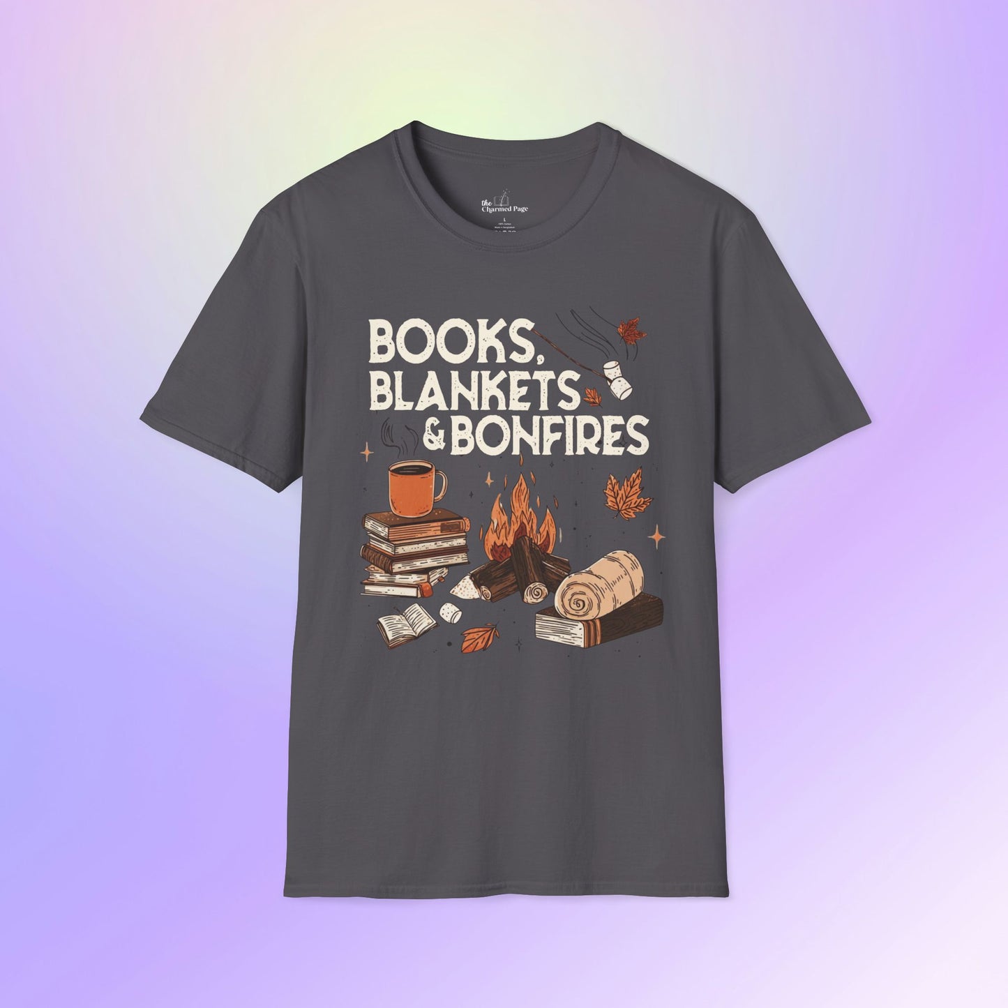 Fall Books Blankets Bonfires Unisex T-Shirt