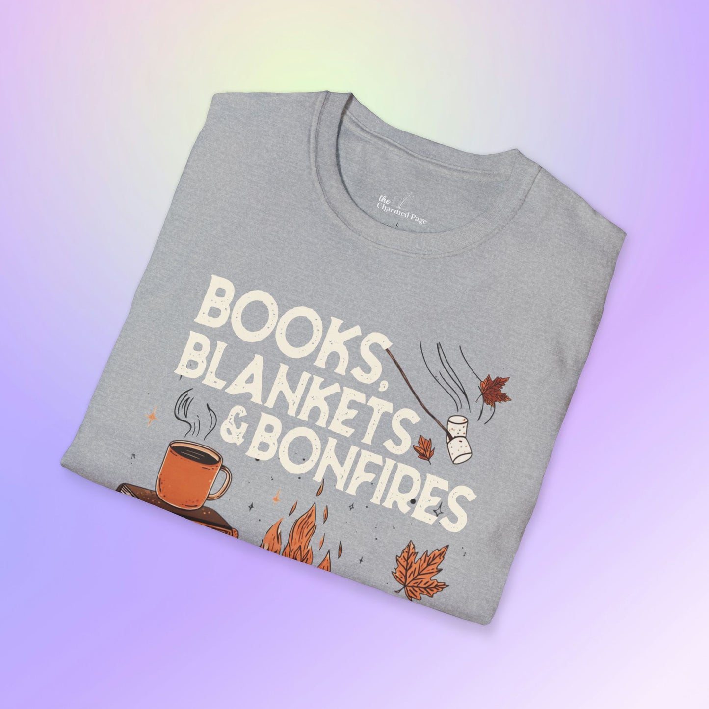 Fall Books Blankets Bonfires Unisex T-Shirt