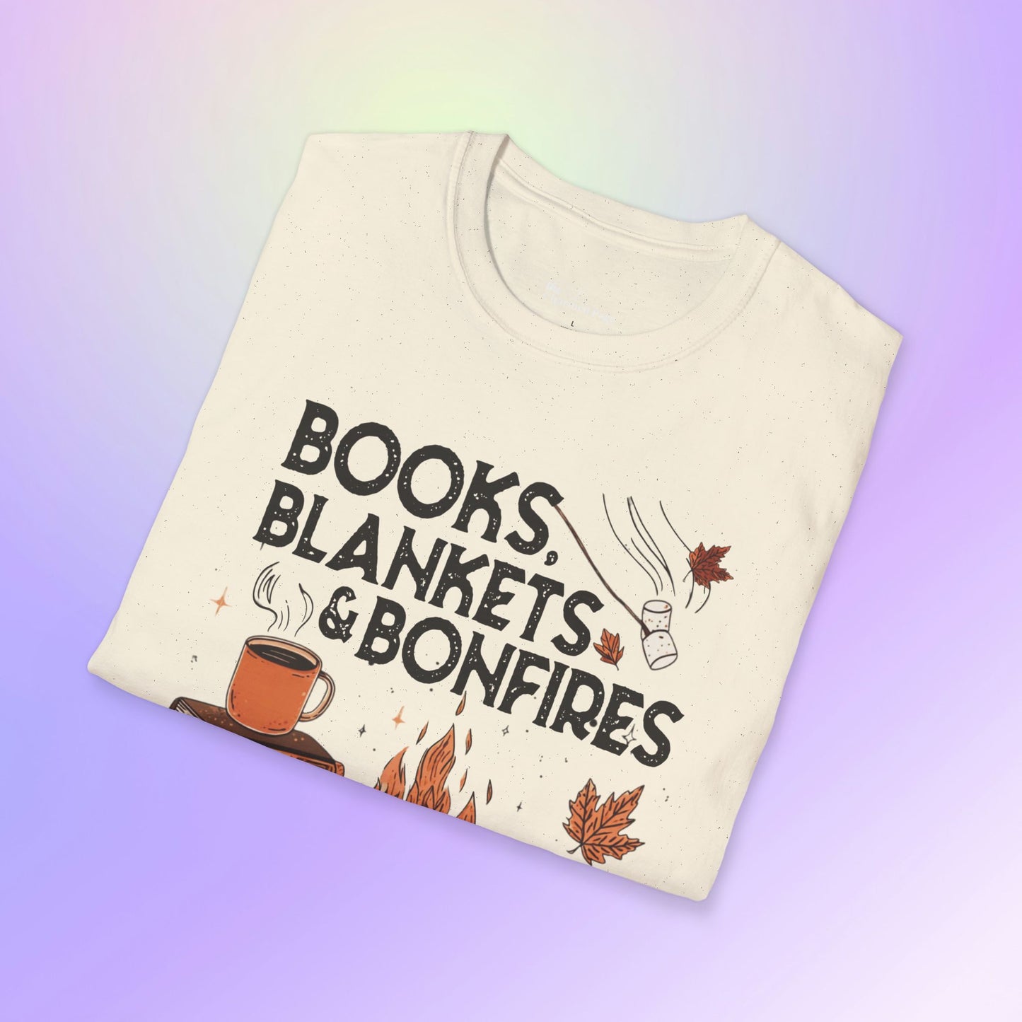 Fall Books Blankets Bonfires Unisex T-Shirt