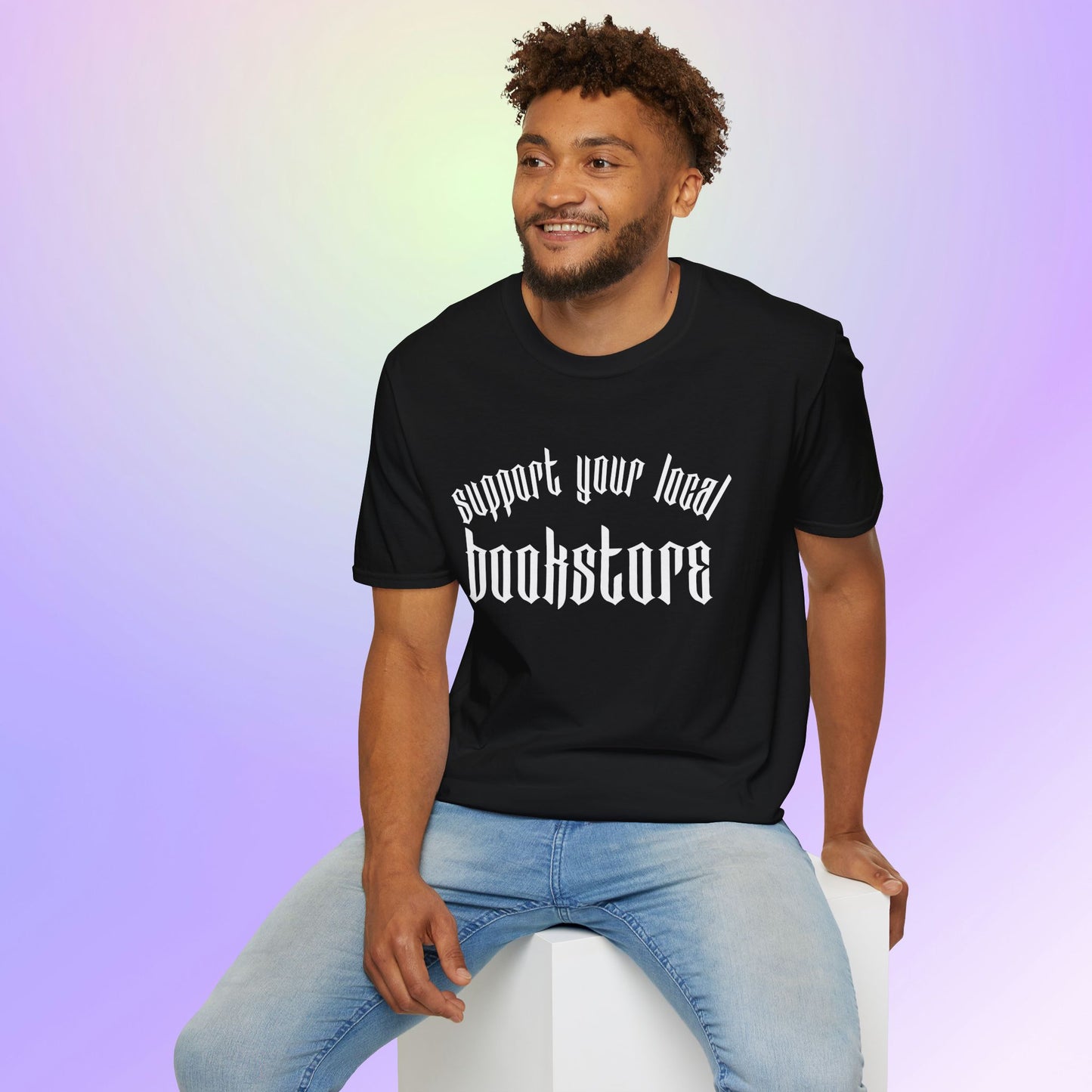 Support Your Local Bookstore Gothic Unisex T-Shirt