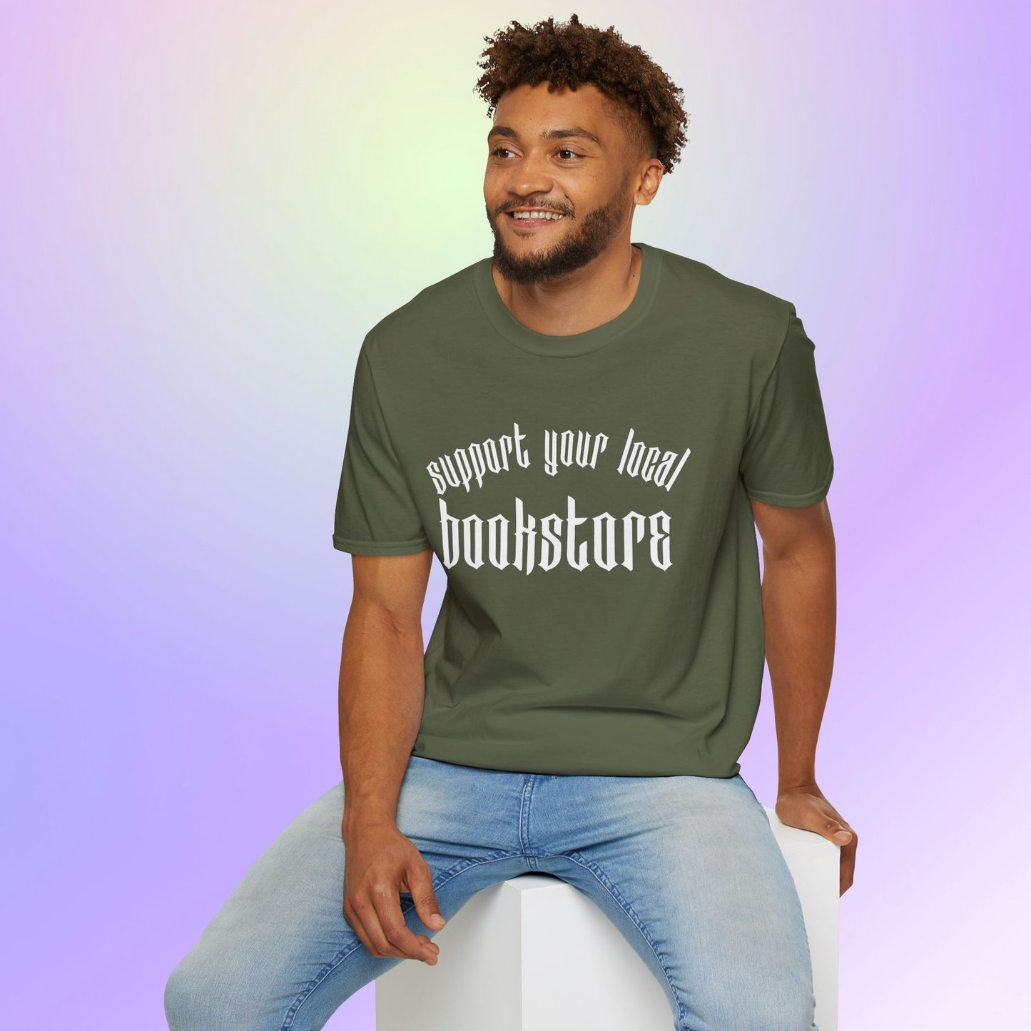 Support Your Local Bookstore Gothic Unisex T-Shirt