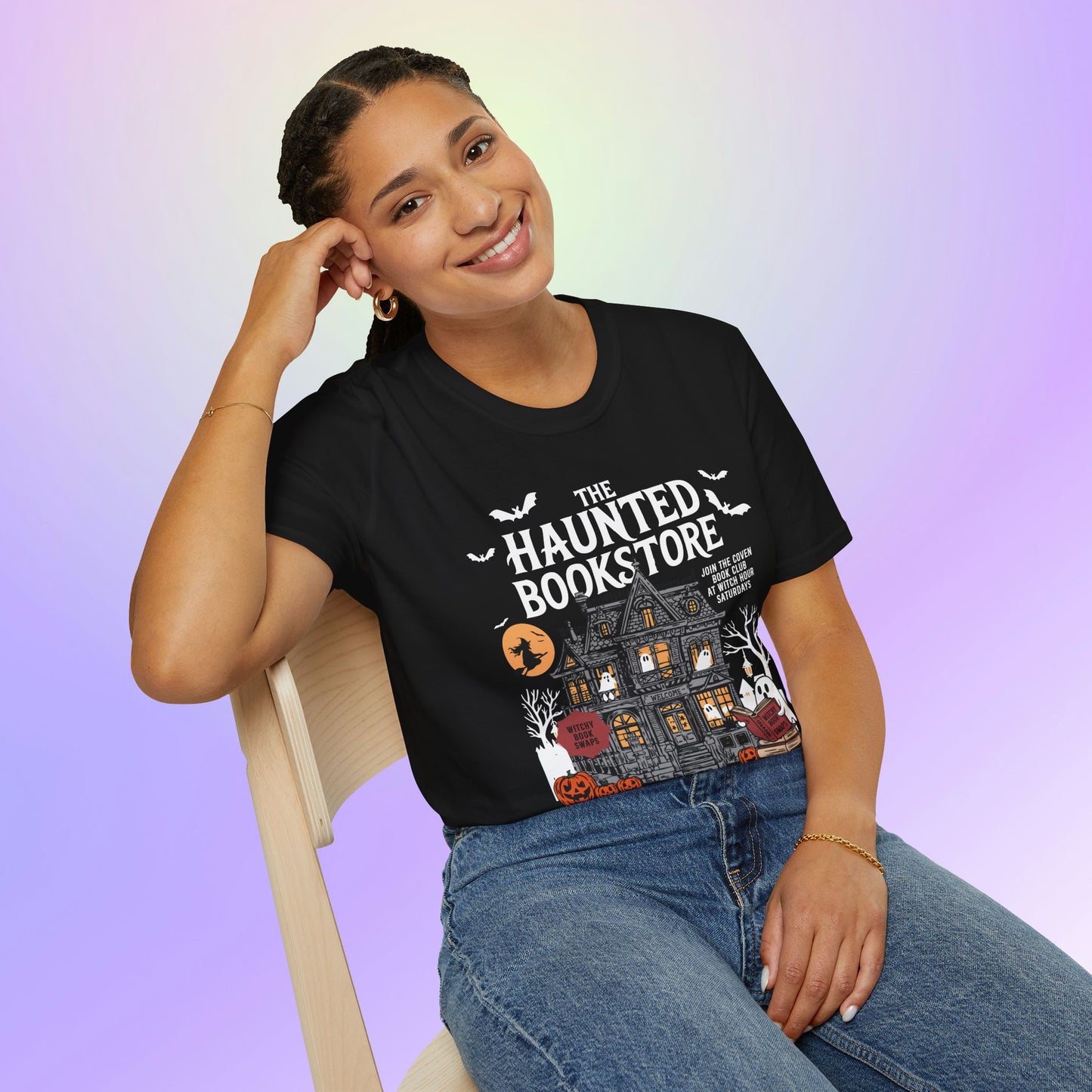 Haunted Bookstore Unisex Tee