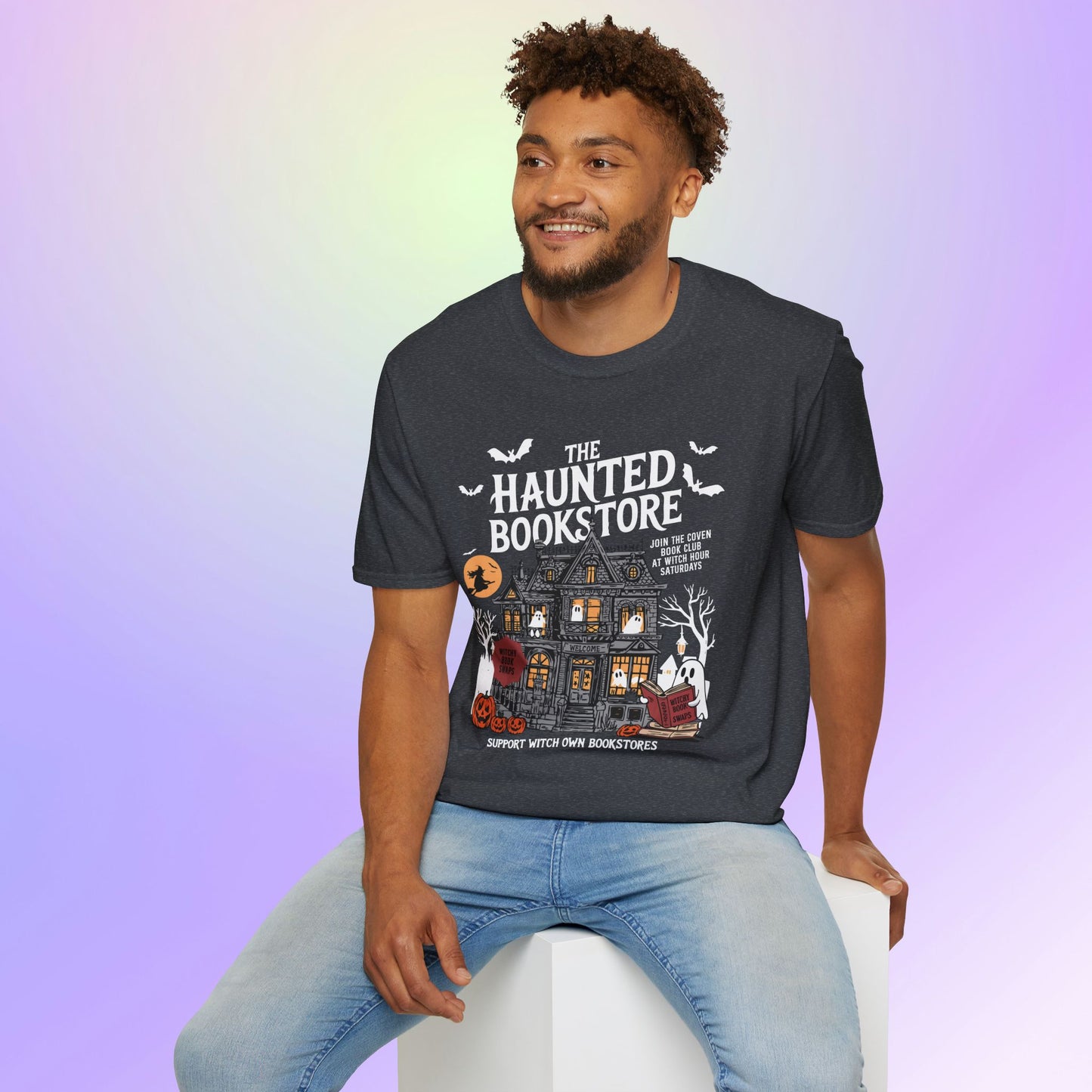 Haunted Bookstore Unisex Tee