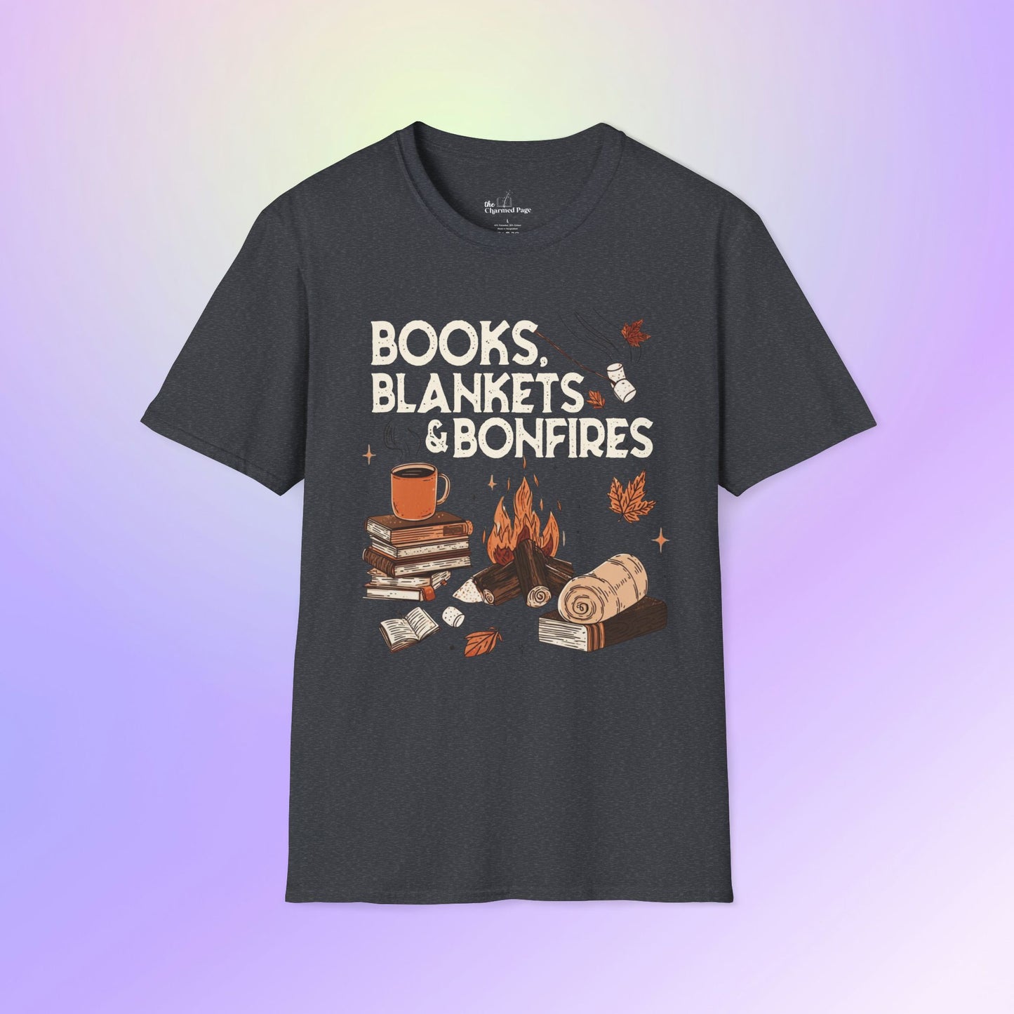 Fall Books Blankets Bonfires Unisex T-Shirt