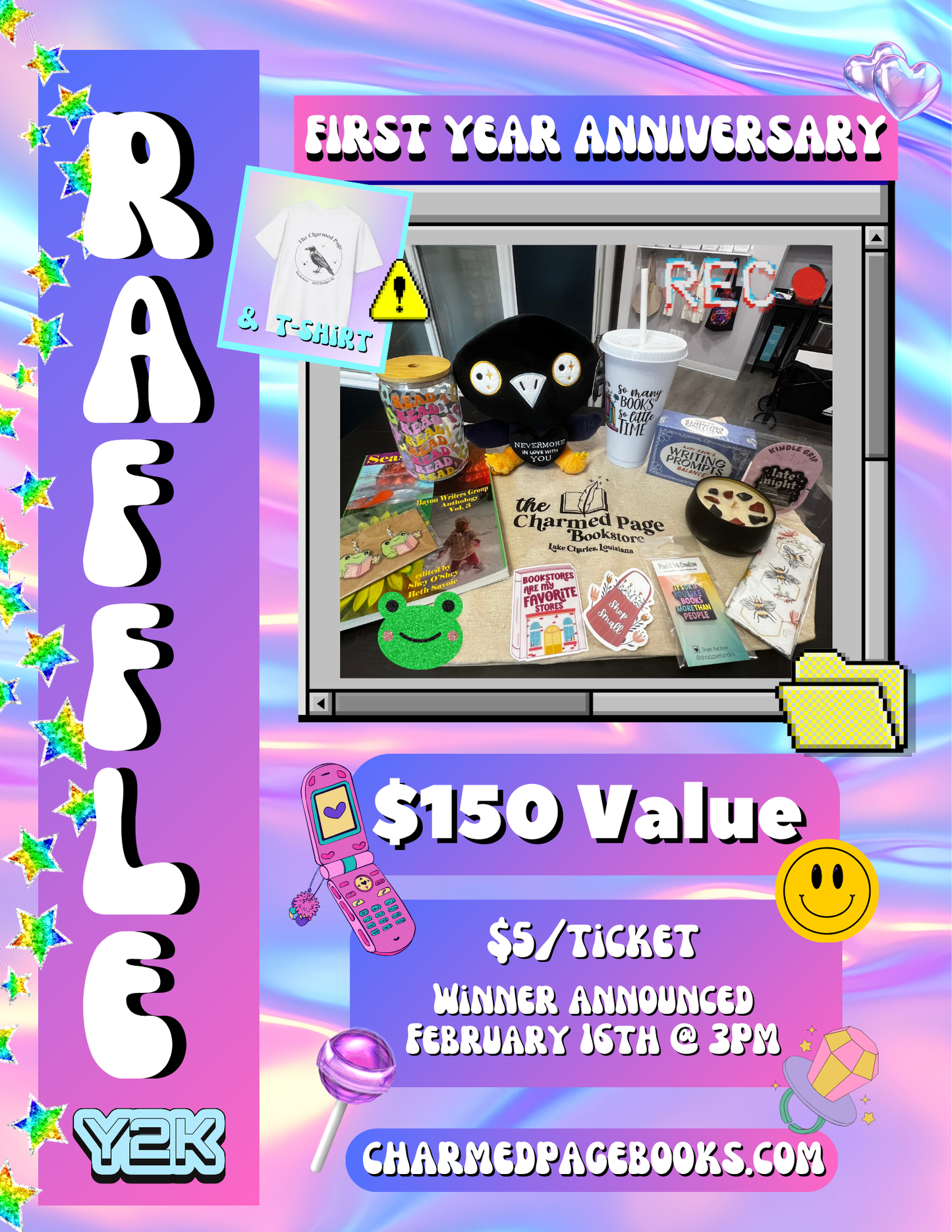 The Charmed Page Bookstore Anniversary Raffle Basket 📚✨