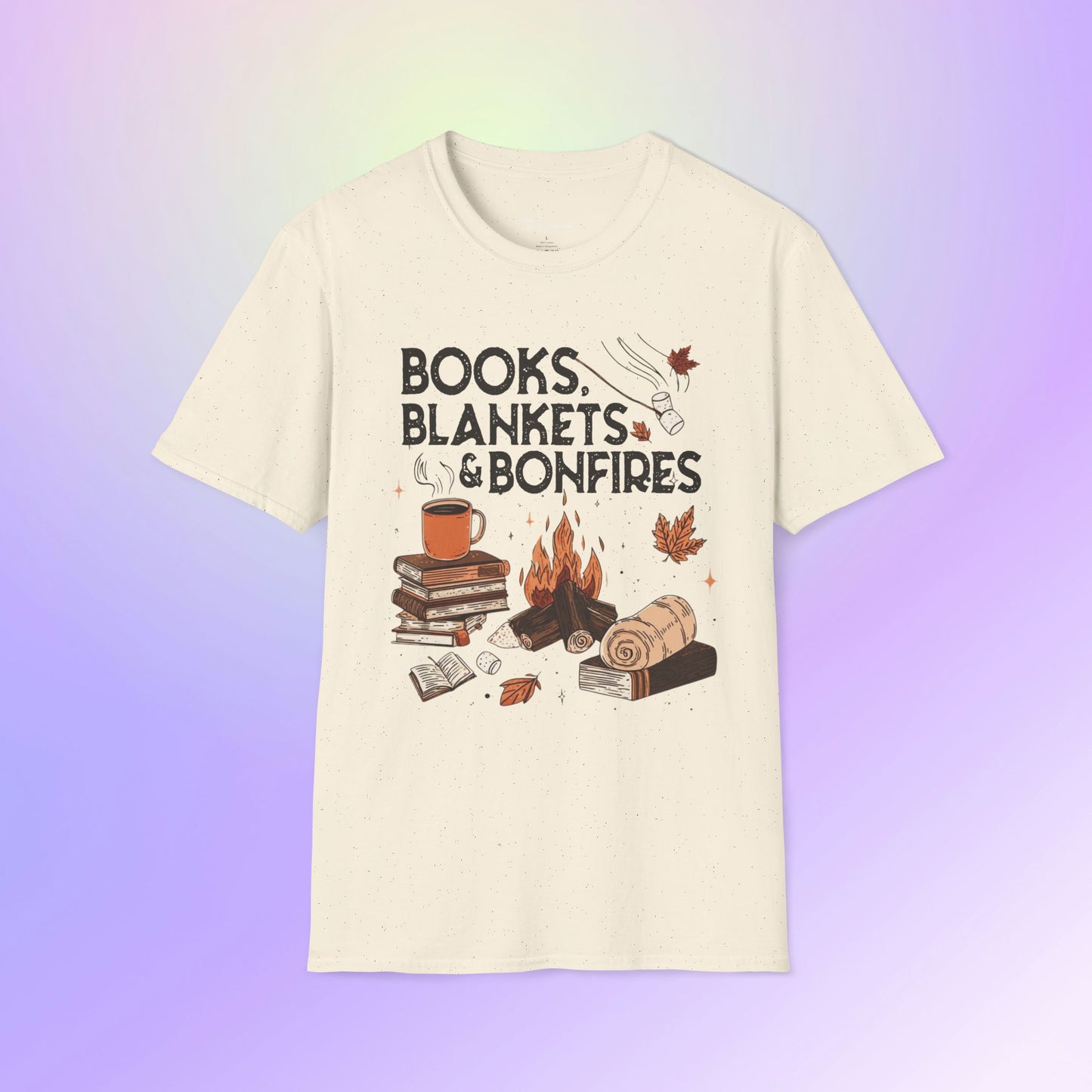 Fall Books Blankets Bonfires Unisex T-Shirt