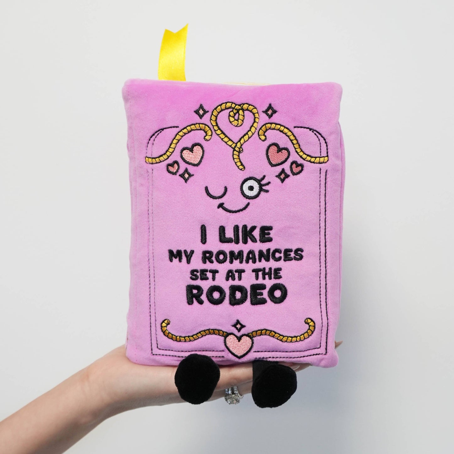 "I Like My Romances Set At The Rodeo" Book Plush