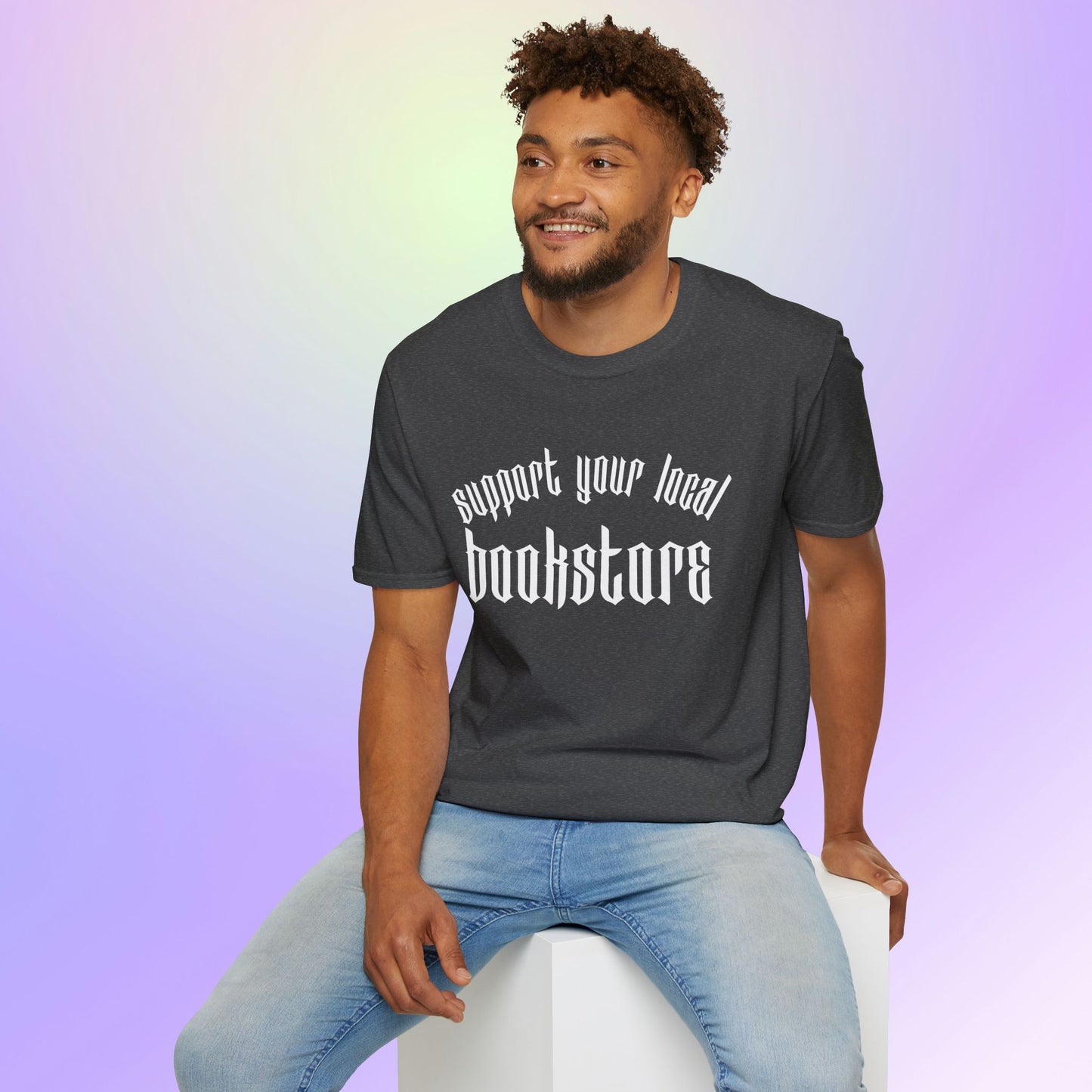 Support Your Local Bookstore Gothic Unisex T-Shirt