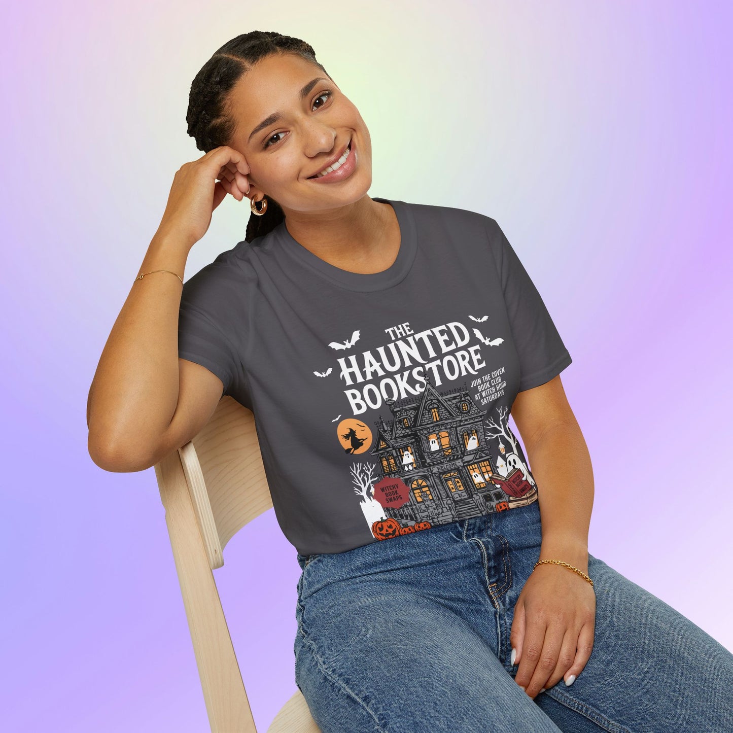 Haunted Bookstore Unisex Tee