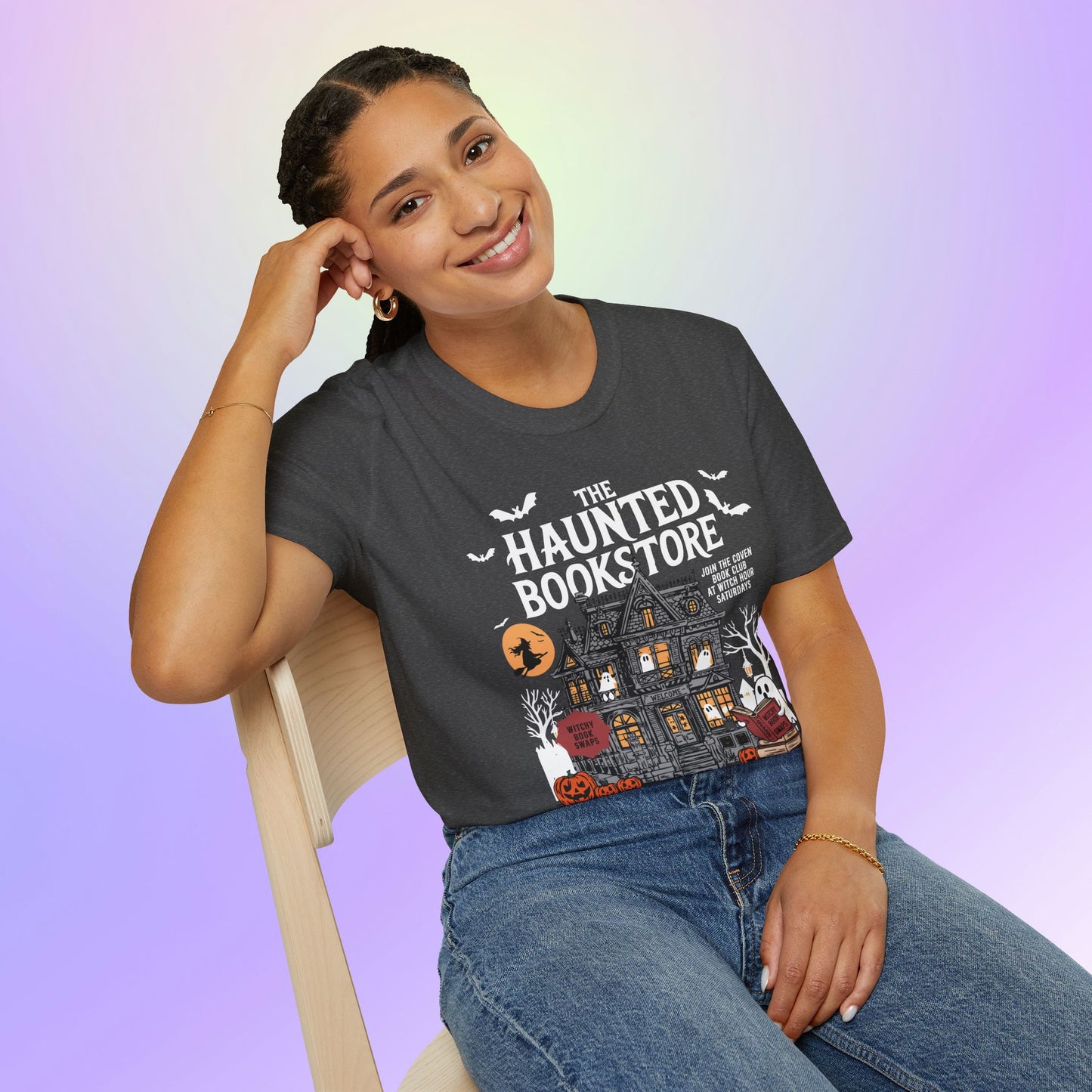 Haunted Bookstore Unisex Tee