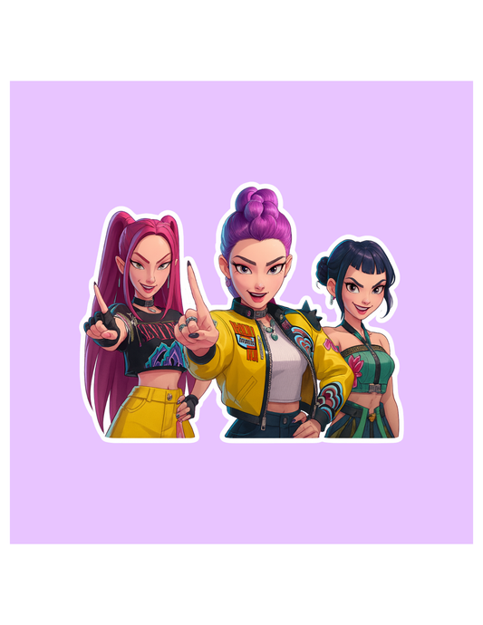 Huntrix Girls KPop inspired Sticker