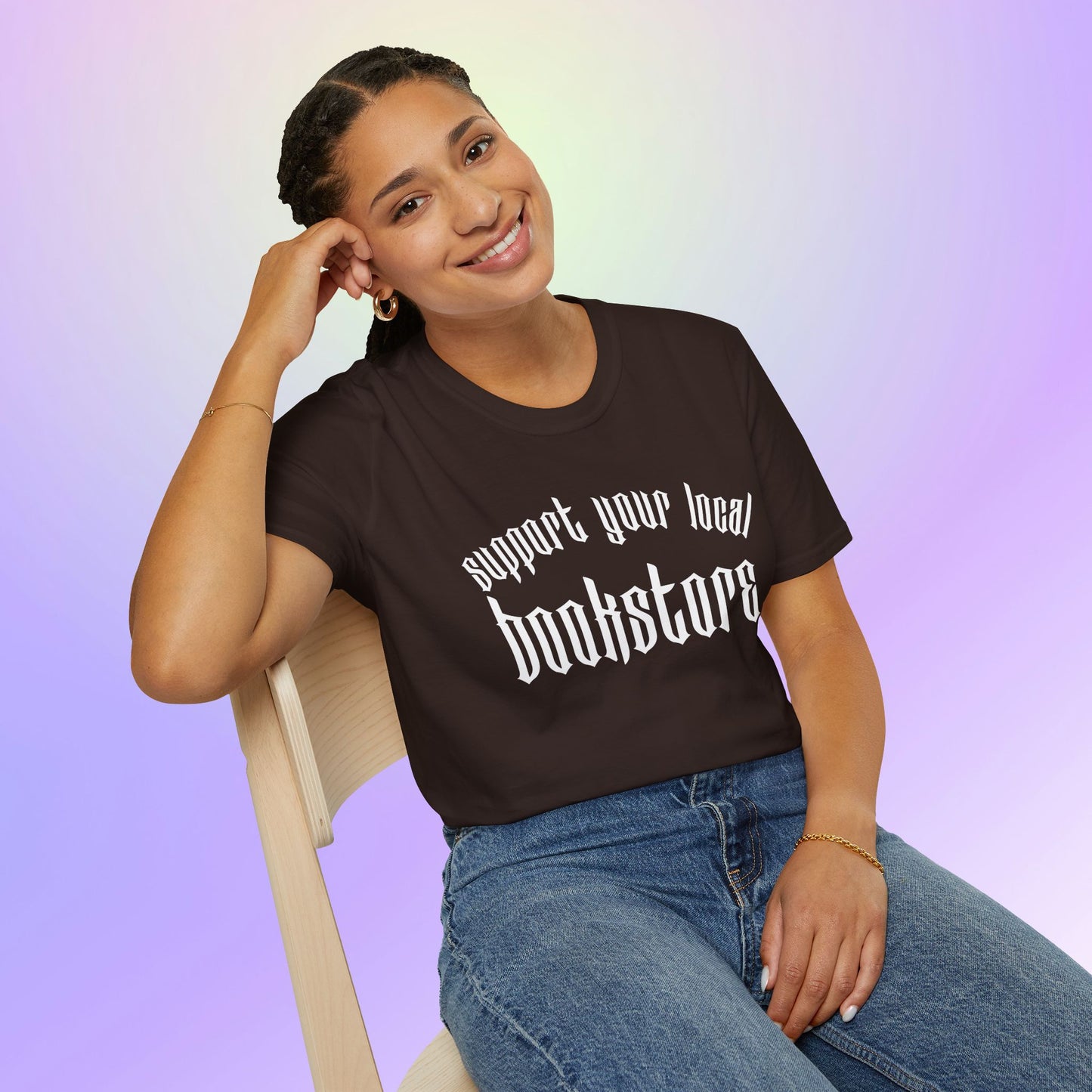 Support Your Local Bookstore Gothic Unisex T-Shirt