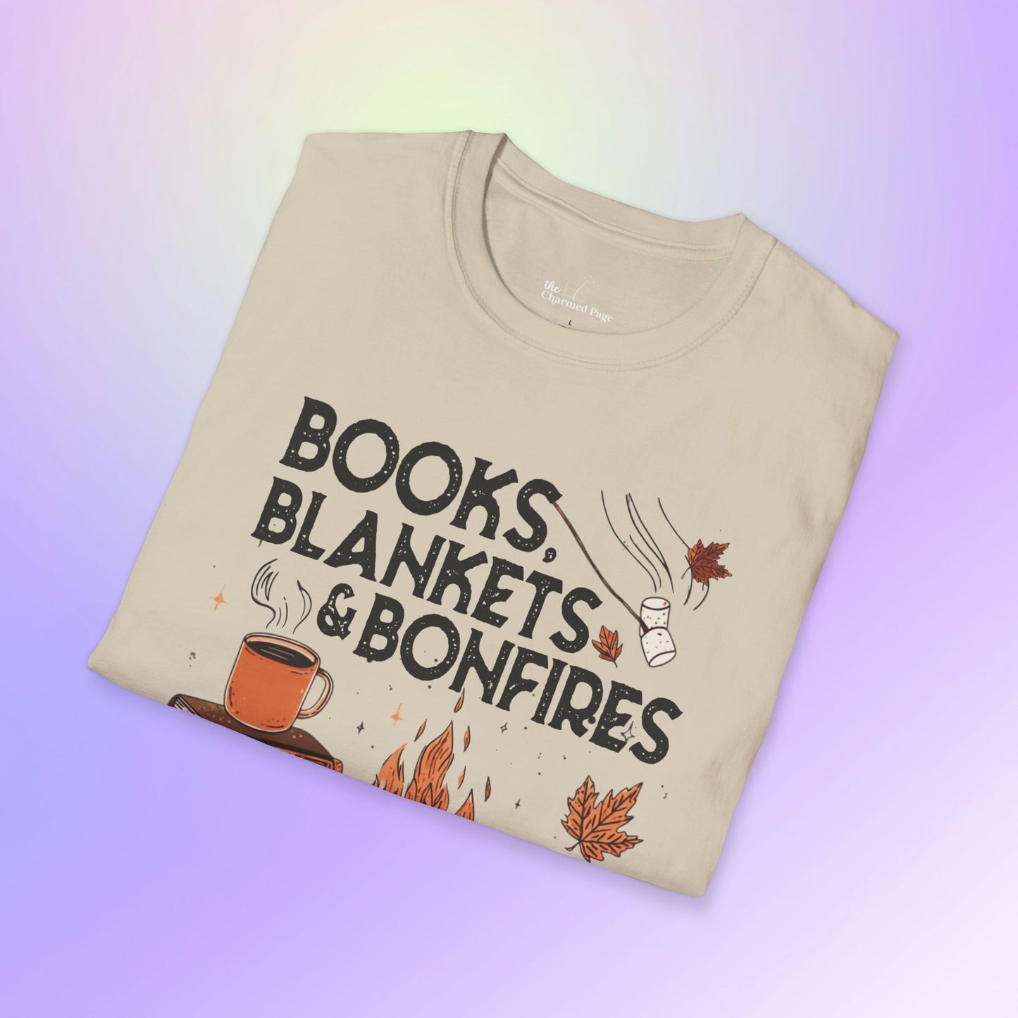 Fall Books Blankets Bonfires Unisex T-Shirt