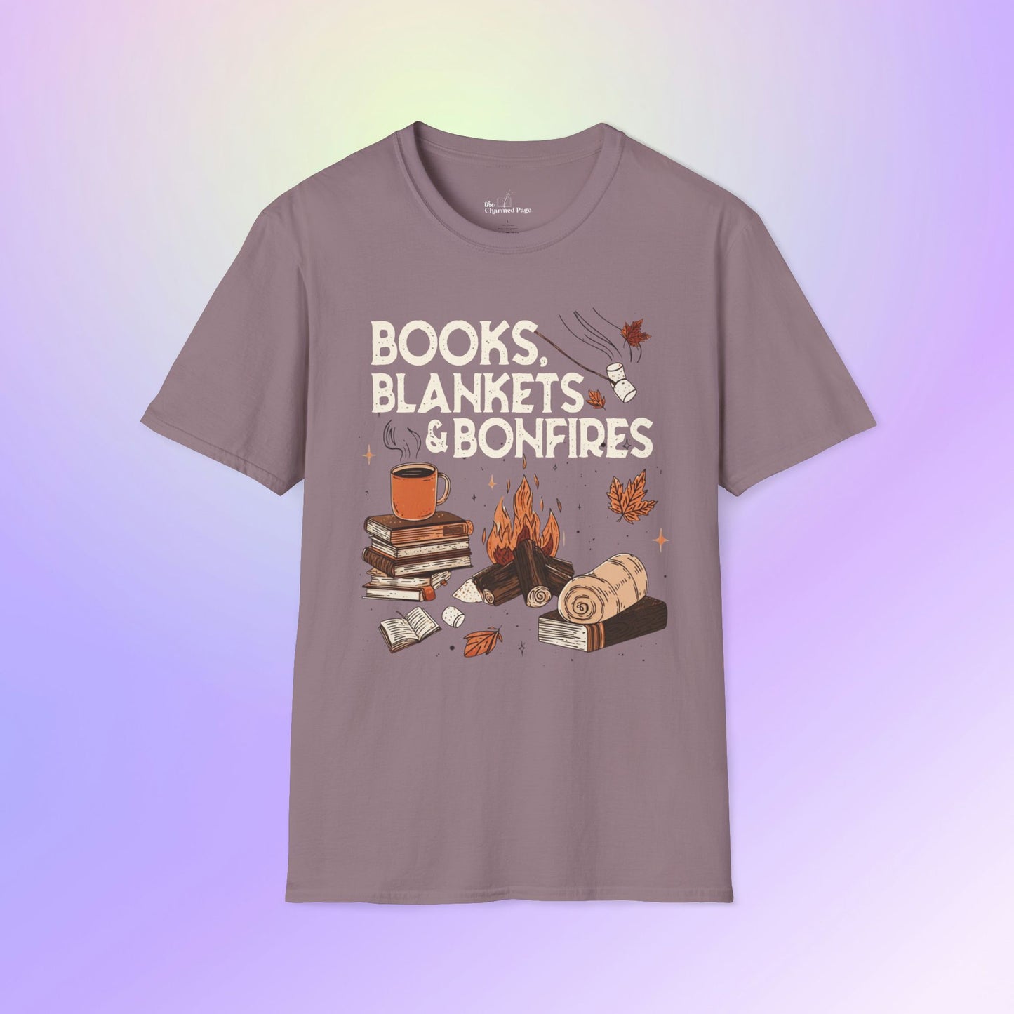 Fall Books Blankets Bonfires Unisex T-Shirt