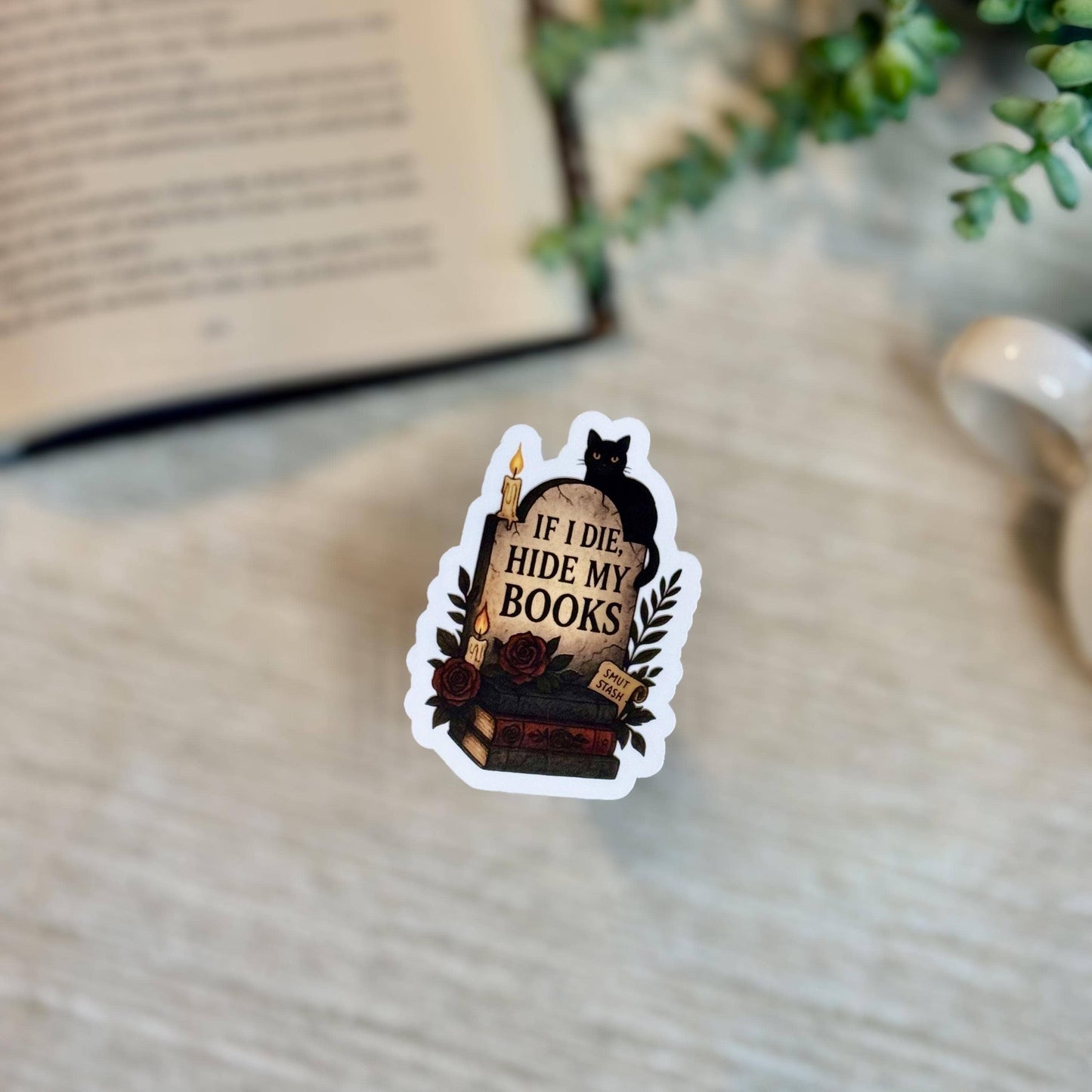 If I Die, Hide My Books Sticker