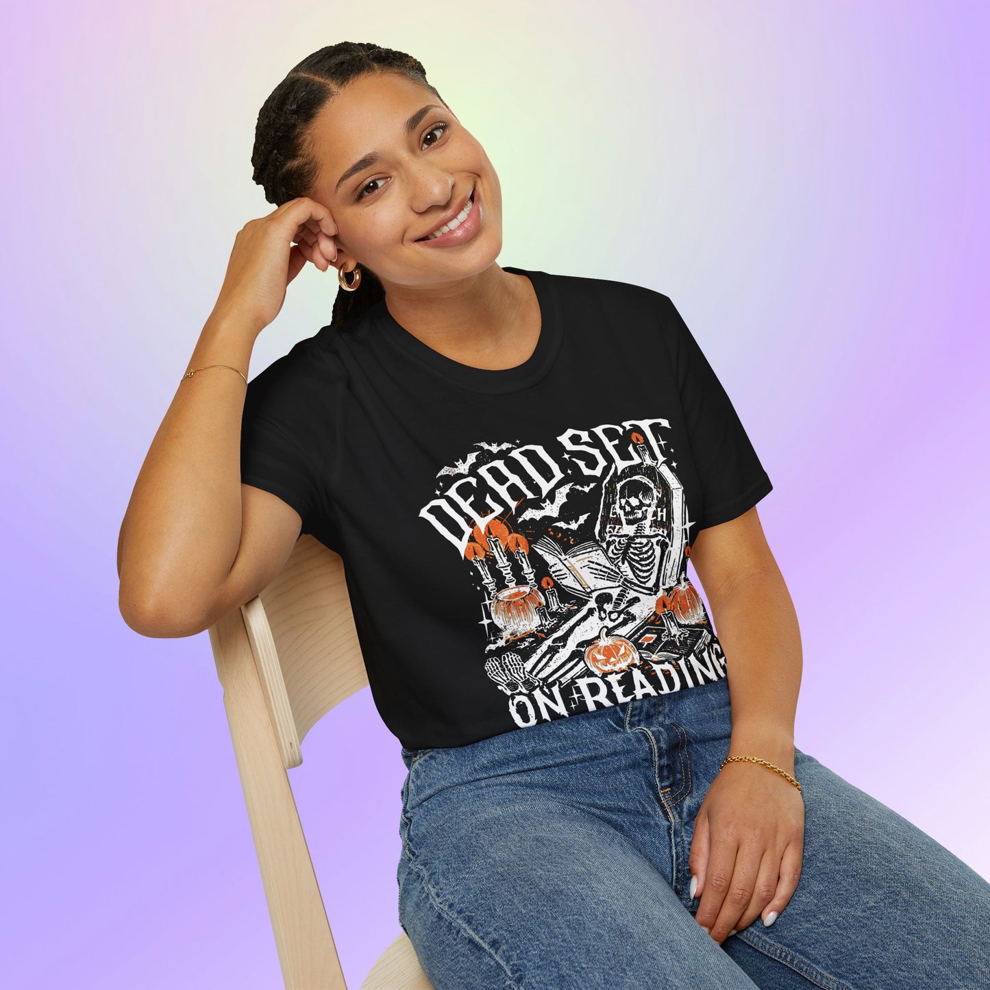 Dead Set on Reading - Book Lover Unisex T-Shirt