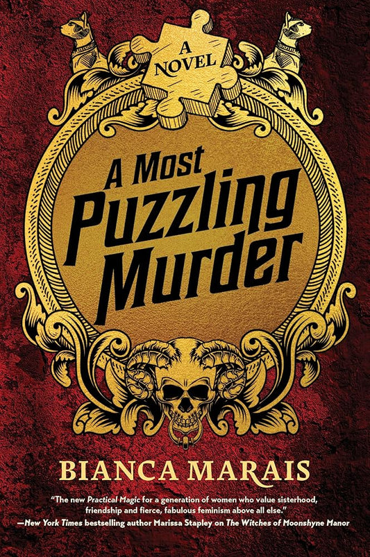 A Most Puzzling Murder: A quirky, humorous locked room murder mystery with riddles and puzzles for the reader to solve cover image