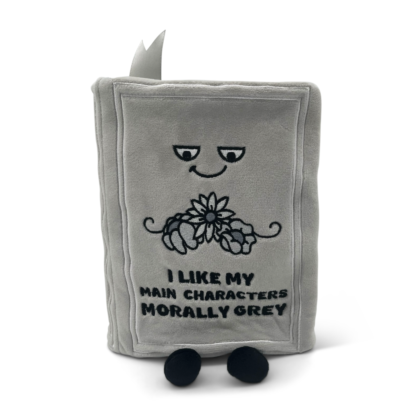 "I Like My Main Characters Morally Grey" Book Plush