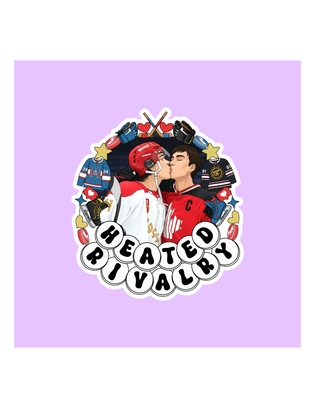 Heated Rivalry Sticker Pack