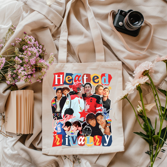 Heated Rivalry Collage Tote Bag