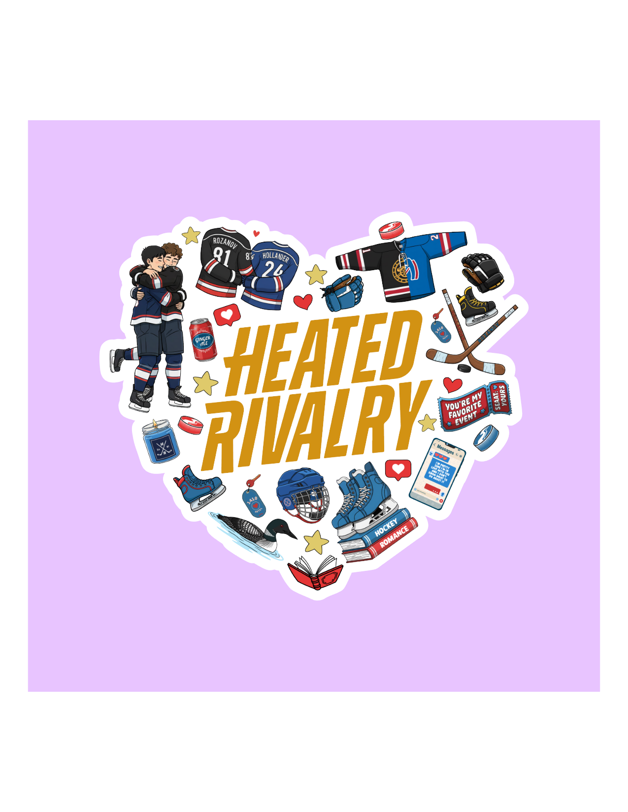 Heated Rivalry Sticker Pack