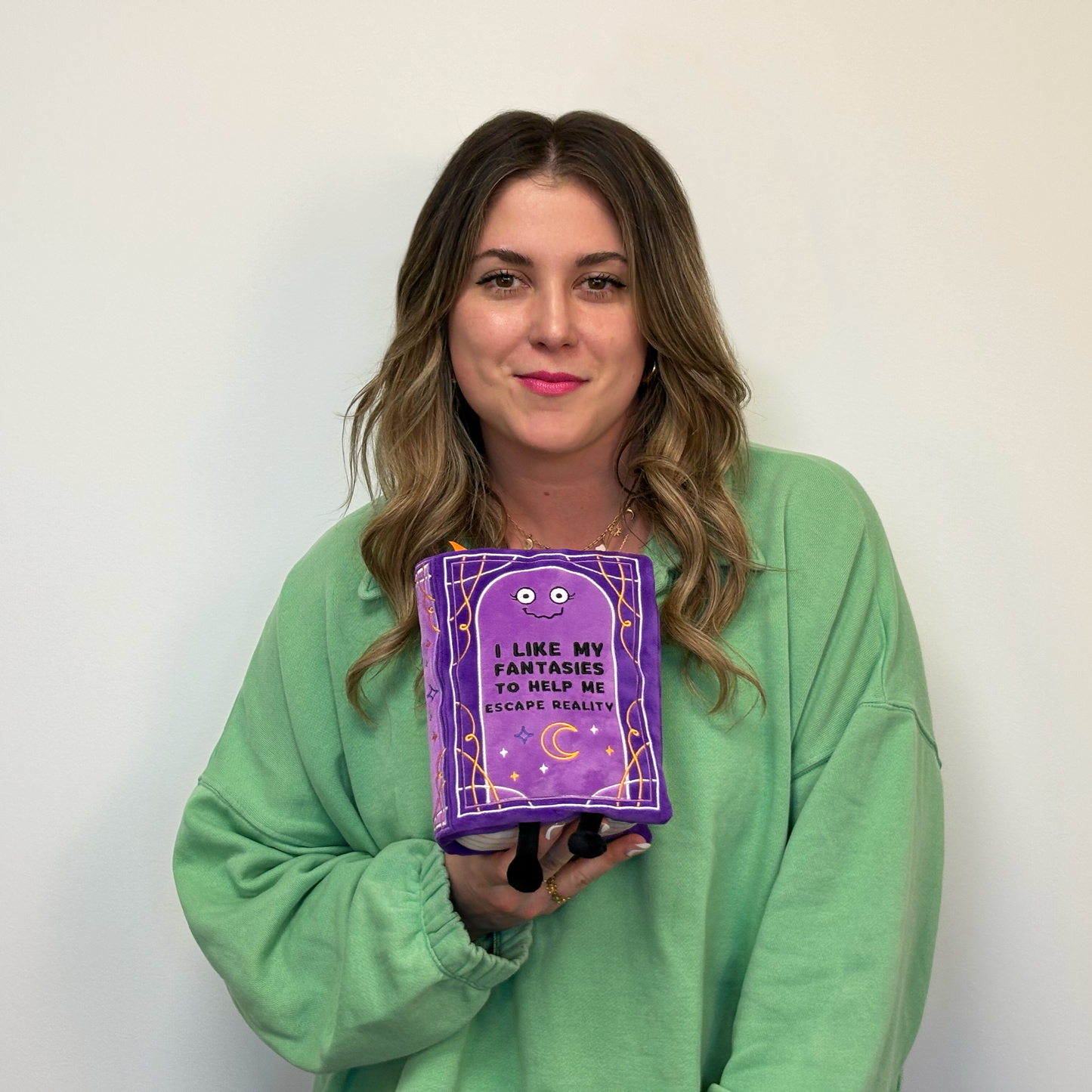 "I Like My Fantasies to Help Me Escape Reality" Book Plush